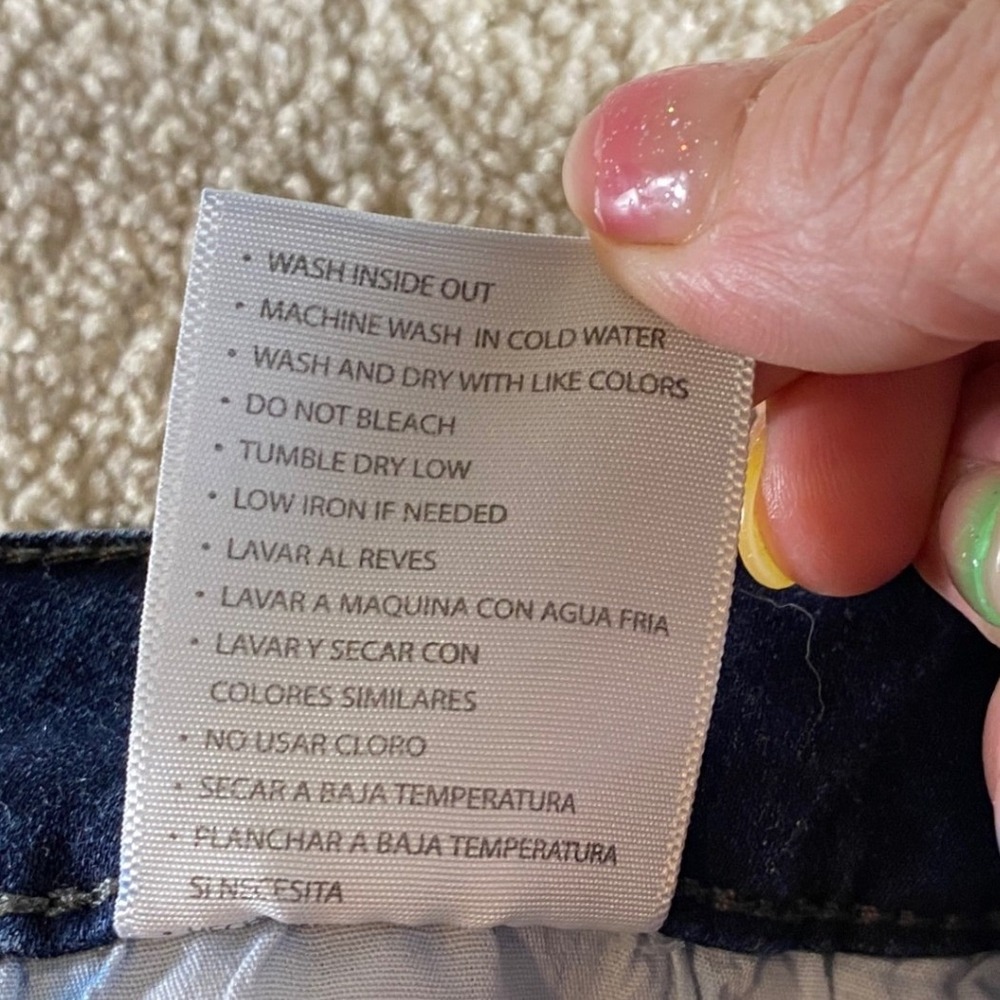 KanCan Skinny Jeans Womens 9/28 Dark Wash Excellent Distressed Button Fly - Picture 4 of 12